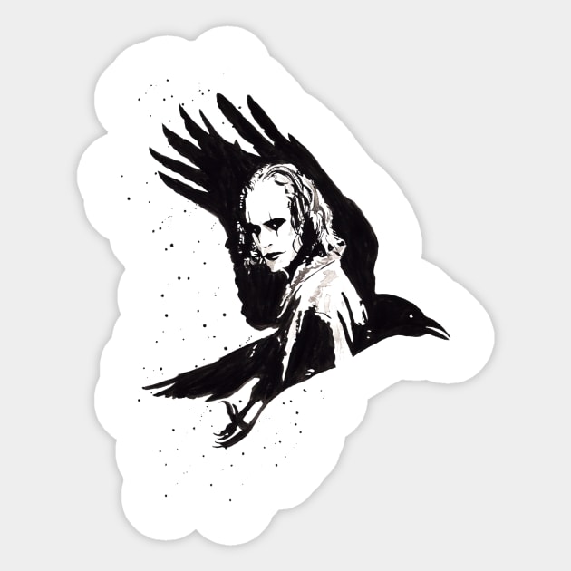 The Crow-Can't Rain all the time Sticker by beaugeste2280@yahoo.com